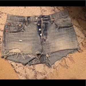 Denim shorts